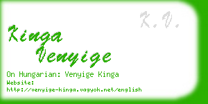 kinga venyige business card